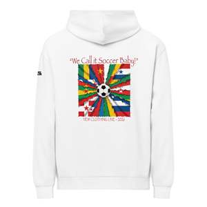 Sweat à capuche premium pour homme, coloris Courage Flight, tailles XS XXS, anti-plis, avec fermeture éclair, motif uni, impression par sublimation - Product Image 2