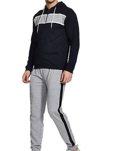 Survêtement deux pièces pour hommes, survêtement personnalisé de haute qualité, pantalon de survêtement en coton à fermeture éclair XL, vêtements de sport en polaire, vente en gros de salle de sport imprimés - Product Image 3