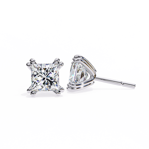 Pendientes de tuerca de diamante cultivado en laboratorio a la moda de Europa y América Diseño elegante con personalidad clásica - Product Image 1