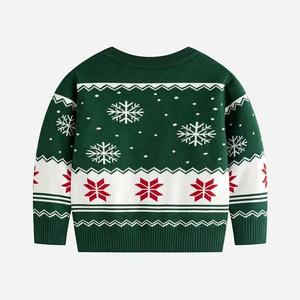 Ensemble de pulls de Noël assortis pour la famille, motif renne, tricot festif pour hommes, femmes et enfants, tenue de fête d'hiver - Product Image 4