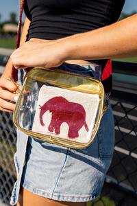 Monedero con cuentas y botella de champán con lentejuelas, ideal para accesorios glamurosos de fiesta, bolsas de regalo o regalos para despedida de soltera. - Product Image 3