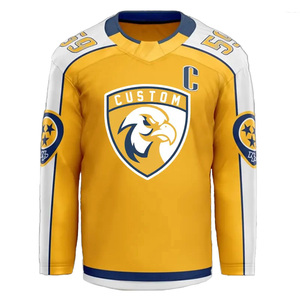 OEM Custom Sublimation Quick Dry Ice Hockey Jersey Polyester Breathable Team Uniform Hockey Jersey - Product Image 2
