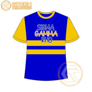 Venta al por mayor Sigma Gamma Rho mujeres camiseta hermandad ropa algodón Jersey alta calidad transpirable camiseta mujeres ropa griega - Product Image 1