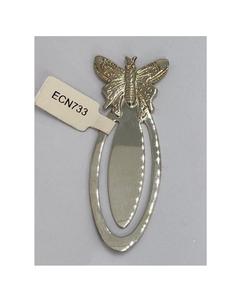 Signets élégants en métal pour les collections de livres de luxe Signets en métal à finition polie argentée au prix de vente - Product Image 1