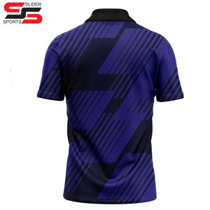 Polo de manga corta de secado rápido para hombre, camisetas polo de golf de poliéster 100% con patrón 3D y logotipo sublimado personalizado - Product Image 2