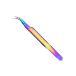 Pince à cils professionnelle en fibre d'acier inoxydable pointe pointue applicateur d'extensions de cils en titane de haute qualité - Product Image 1