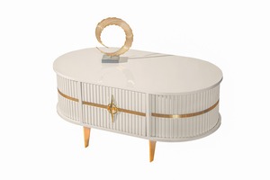 Table basse beige moderne Dosin Produit populaire Table basse beige de salon moderne et de luxe - Product Image 2