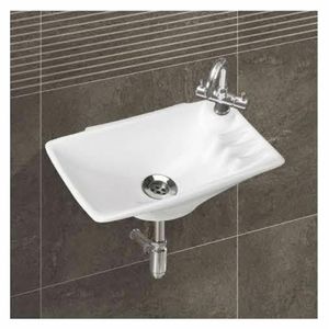 Lavabo demi-piédestal de qualité supérieure avec armoire au design artistique unique Fabricants de lavabos à surface solide - Product Image 4