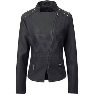 แจ็กเก็ตหนังแท้สำหรับผู้หญิงแจ็กเก็ตหนังแท้สีตามสั่ง - Product Image 3