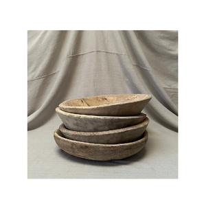 Cuenco de madera tallado a mano de granja, cuenco de masa decorativo para masa de vela para hacer velas con pulido - Product Image 2