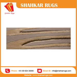 Alfombras modernas de lana con mechones dorados a mano, gran sala de estar y puerta de baño para oración a precio mayorista - Product Image 4