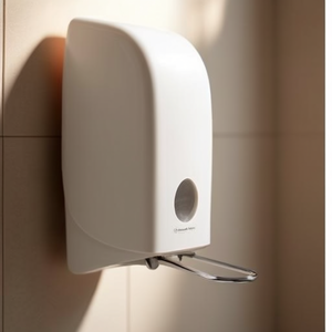 Distributeur de savon en plastique blanc Aquarius 1L 11,5 x 23,7 x 24,7 cm Articles de bain et de toilette - Product Image 3