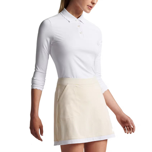 เสื้อเจอร์ซีย์ผู้หญิงสำหรับฤดูร้อน ดีไซน์ทันสมัย สวยงาม เป็นมิตรกับสิ่งแวดล้อม สีฟ้าอ่อน พิมพ์ลายเรียบ แขนยาว ทรงเข้ารูป ยืดได้ - Product Image 1