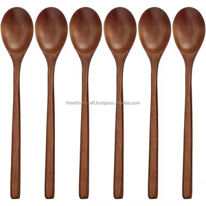 Cuillère en bois écologique de luxe à succès avec taille et logo personnalisables, artisanat artisanal, ustensile de cuisine - Product Image 2