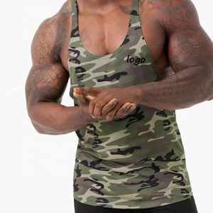 Haute qualité personnalisé imprimé hommes Gym débardeurs décontracté coton/Polyester Top vente respirant conception Pakistan Badge décoration - Product Image 2