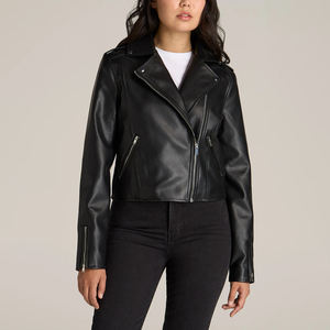 Nouvelle arrivée Veste en cuir personnalisée Vestes pour femmes dames en peau de mouton personnalisé teint à l'extérieur-Quantité en vrac à bas prix - Product Image 1