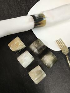 Servilleteros de Cuerno de Búfalo, Porta Servilletas Redondos para Hoteles de Lujo, Restaurantes y Mesas de Boda, Alta Calidad - Product Image 4
