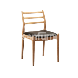 Sillas de comedor y Jardín de madera natural estilo japonés hecho a mano de madera maciza hogar jardín y comedor muebles con cojín suave - Product Image 5