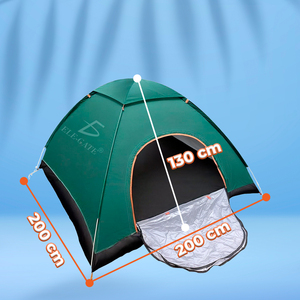 Carpa Familiar Ultraligera de Una Habitación con Tela de PVC Reforzada y Postes de Aluminio/Fibra de Vidrio para Aventuras al Aire Libre - Product Image 4
