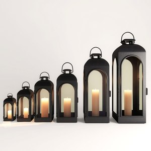 Lanternes en fonte d'aluminium de conception standard plaquées en laiton pour la maison et les lanternes de bougie de décoration d'éclairage de table de mariage - Product Image 6