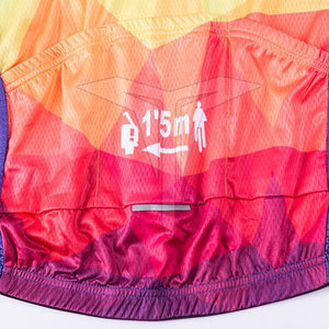 Maillot de cyclisme imprimé à manches courtes de qualité supérieure, faible MOQ, couleur unie, respirant, séchage rapide, léger, 100 % polyester - Product Image 6