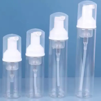 Vente en gros de bouteilles moussantes en plastique PET personnalisées 100ml 150ml 200ml bouteille en mousse avec pompe à mousse nettoyant pour le visage rechargeable articles chauds