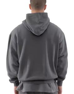 Superior Quality <b>Thick</b> <b>Fleece</b> Anti-shrink Men's Hoodie Heavyweight 100% Cotton Street Style Hoodie For Men Best Price - Product Image 3