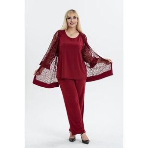 Taglie forti CARDIGAN biancheria intima blusa e pantaloni 3 pezzi