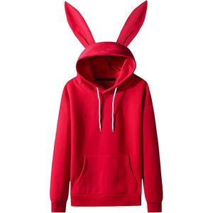 Custom Printed Gym Fleece Women Hoodie Cheap Price Top Discount Stylish Plus Size Hoodie Sweatshirt With Stylish Cat Hood Hoodie - Product Image 4