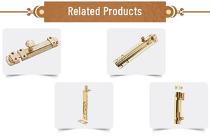 Direct Factory Supply Wholesale 100mm Brass Finish Side Direction <b>Door</b> <b>Bolt</b> <b>Window</b> Hardware Accessories - Product Image 3