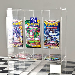 Vente d'usine SYP Distributeur en acrylique transparent pour les boosters Pokémon <span class=keywords><strong>Soleil</strong></span> & <span class=keywords><strong>Lune</strong></span> Brûlantes Ombres Affichage Distributeur <span class=keywords><strong>de</strong></span> paquets <span class=keywords><strong>de</strong></span> cartes en acrylique - Product Image 1