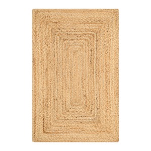 Alfombra Trenzada Cuadrada de Yute de Tamaño Personalizado, Yute Natural, Alfombra de Yute Trenzada Hecha a Mano Estilo Boho, Personalizable en Cualquier Tamaño y Forma, Producto al por Mayor - Product Image 1