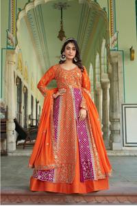 Nouvel arrivage Design à feuilles persistantes beau Chinon ethnique exclusif avec broderie lourde Salwar costume fournisseur indien à vendre - Product Image 5