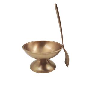 Bol à glace en métal de forme ronde pour servir des desserts glacés lors des repas - Product Image 4