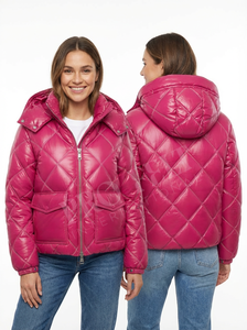 Custom Made Whole Sale Quilted Winter Puffer <b>Coats</b> Warm Padded Zipper Closure Front Pockets Casual Outerwear Short Puffer <b>Coats</b> - Product Image 3