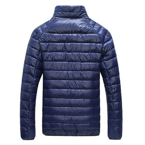 Chaqueta de exterior para hombre con capucha y logotipo personalizado, venta al por mayor, chaqueta acolchada brillante, abrigos de invierno acolchados para hombre - Product Image 2