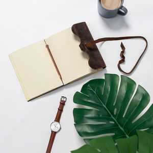 Handmade Full Grain Genuine Leather Key Journal Antique Cotton Rug <b>Paper</b> Leather Book Vintage Novelty Home <b>Decoration</b> - Product Image 4