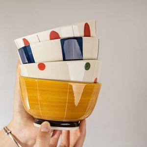 Cuencos de cerámica marroquí hechos a mano, plato pequeño de cerámica, Retro cuenco, cuenco tradicional marroquí, plato alto de cerámica, vajilla artesanal - Product Image 2