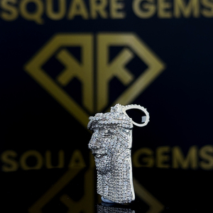 Pendentif Hip Hop en Argent 925 avec Logo Personnalisé et Lettre VVS Moissanite Diamant pour Collier - Product Image 4