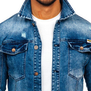 Veste en jean pour homme dernière conception de jeans de haute qualité prix de gros vestes pour hommes, vestes pour hommes, veste pour homme - Product Image 2