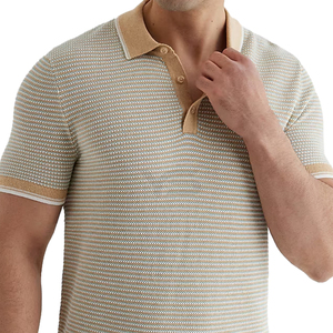 Precio al por mayor de alta calidad Algodón/Spandex transpirable camiseta Polo en blanco suave liso polos logotipo personalizado polos - Product Image 2