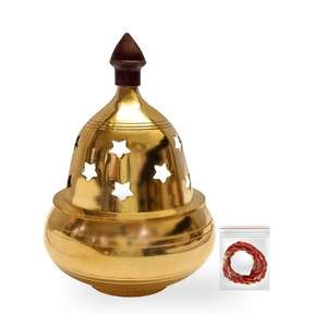 Handcrafted Brass Holiday Church Decor Festive Religious Ornament for Christmas Table Shelf or Entryway Display - Product Image 4