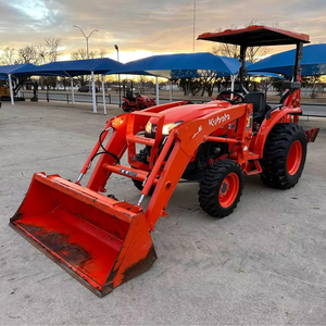 Mini-tracteur Kubota L2501 avec chargeur frontal et pelle arrière |   Tracteur agricole compact 4x4 de 25 CV |   Véhicule utilitaire multifonctionnel - Product Image 1