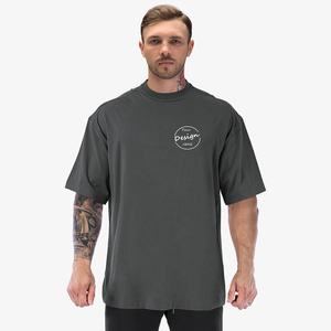 Men's 100% Cotton Knitted Breathable Heavy <b>Weight</b> Plus Size <b>Blank</b> Design T-Shirt - Product Image 1