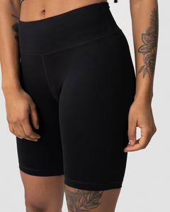 <b>Women</b> Black <b>Compression</b> Biker Shorts | High Waist Workout Yoga Shorts - Product Image 3