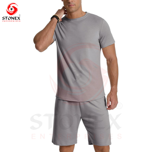 2025 New Tracksuits for Men 2 Piece Sports Plus Size Custom Tracksuit Jogger Gym Two Piece Shorts <b>Sets</b> For Men - Product Image 5