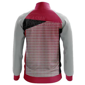 Vestes de rugby de luxe à texture douce, haut de gamme, confortables, coupe décontractée, fermeture éclair intégrale, vêtements de sport en promotion - Product Image 2