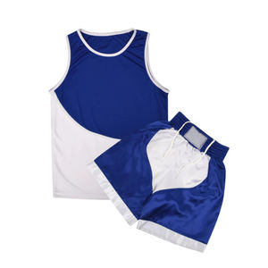 Enfants boxe uniforme ensemble 2 pièces haut et short professionnel enfants personnalisé vêtements de boxe pour l'entraînement boxe uniforme gilet et shorts - Product Image 1