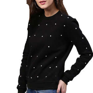 คอลเลคชั่นเสื้อฮู้ดดี้และเสื้อสเวตเชิ้ตทรงหลวมสำหรับผู้หญิงไซส์พลัส ผ้าฝ้ายใส่สบาย สไตล์เสื้อสเวตเชิ้ตผู้หญิง - Product Image 4