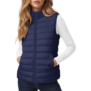 Chaleco Grueso Unisex de Invierno con Cremallera, Forro de Lino Reversible con Capucha y Logotipo Personalizado, Chaleco Largo sin Mangas - Product Image 1